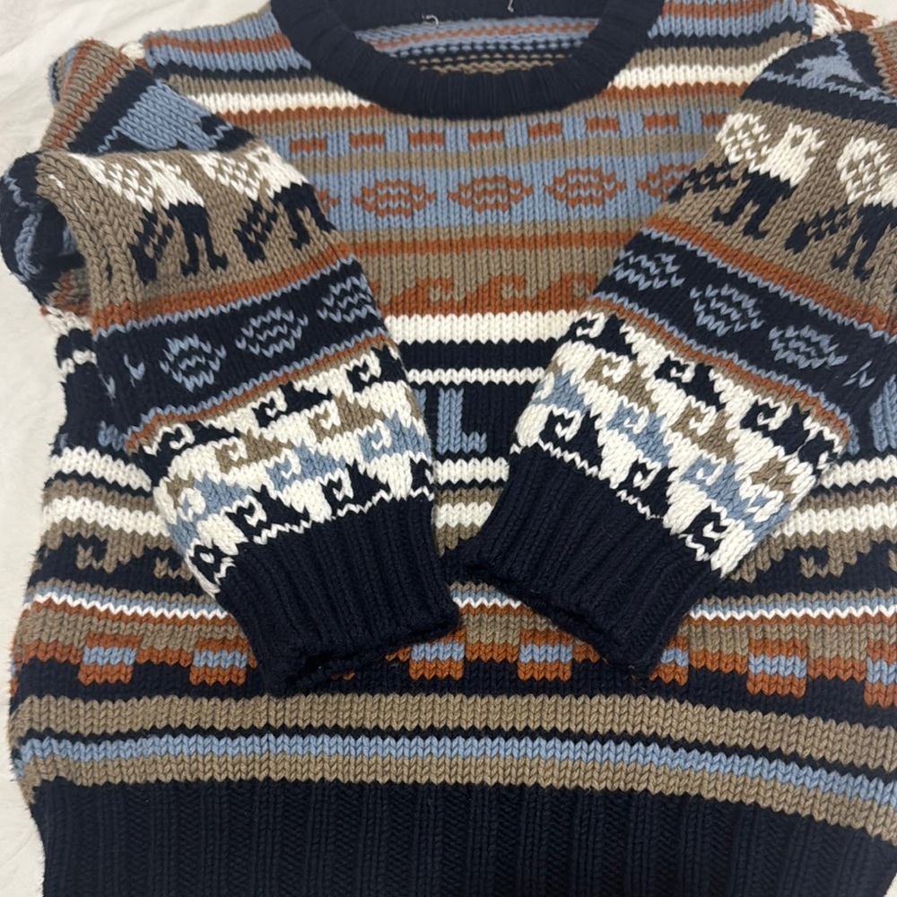Multicolor Patterned Knit Sweater - Picture 7 of 7